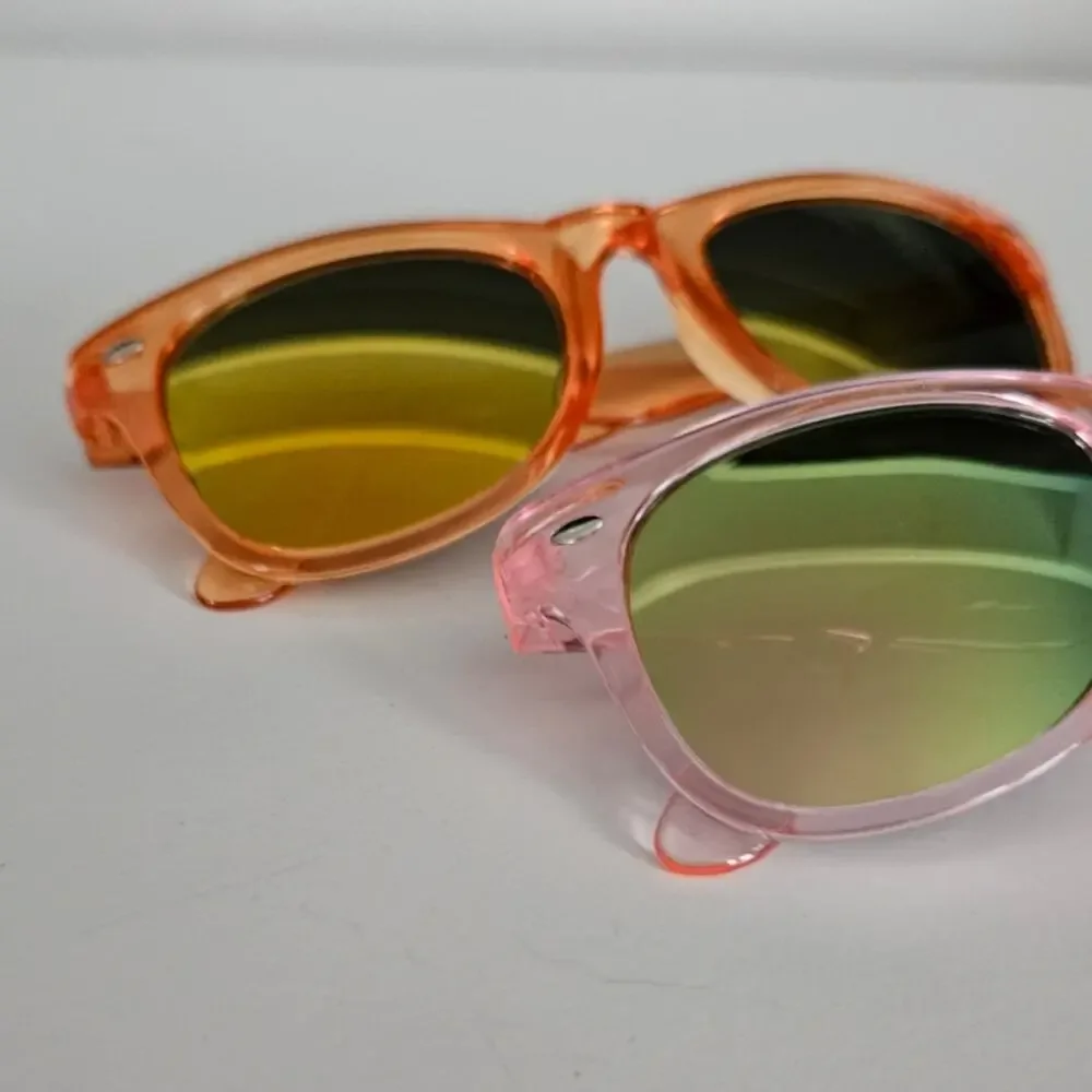Kids Pink and Orange Neon Sunglasses Bundle